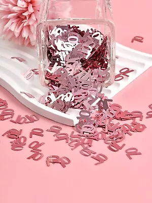 £2.29 • Buy ROSE GOLD Number Confetti 70th Birthday Party Table Girls Age Sprinkles LGT