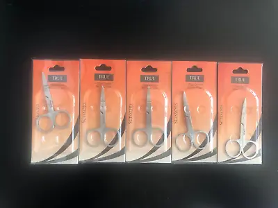 Set Of 5 True Cuticle Nail Curved Scissors Extra Sharp Professional Manicure • $11.95