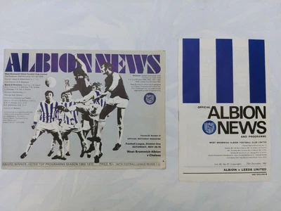 West Brom Football Programmes 68/70 • £1