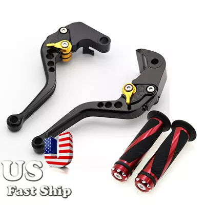 USA Ship Short Brake Clutch Levers Grips Fit Ducati 695 400 796 MONSTER 696 BLK • $37.99