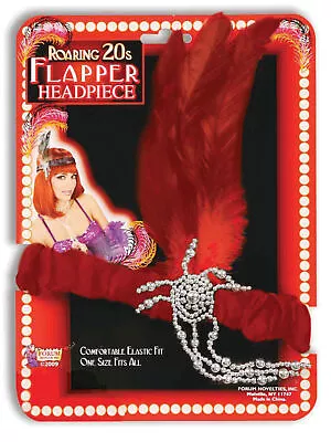 20s 30s Ladies Charleston Feather Headband Fancy Dress Costume Flapper • £7.78