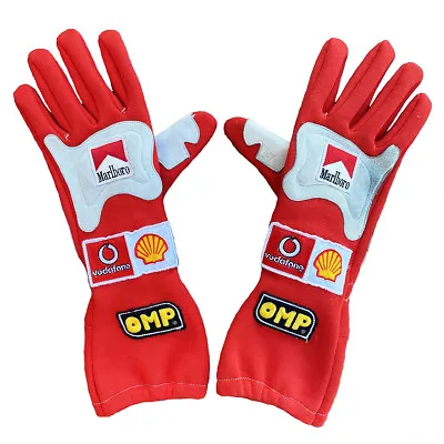 Michael Schumacher F1 Go Karting Gloves Embroidered OMP Marlboro Racing Gloves • $56.01