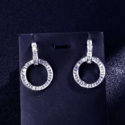 Waterdrop Full Micro Paved Cubic Zircon Wedding Earring Women Party Jewelry • $16.70