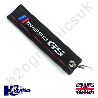 BMW R1250 GS Motorrad Embroidered Keyring Key Chain Tag UK Seller Fast Shipping • £4.95