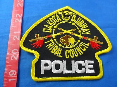 Canada - Dakota Ojibway Police Tribal Council Indian Cloth Patch 4-3/4  Across • $6