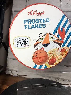 Kelloggs Frosted Flakes Empty Tin Qwith Tony The Tiger On  (tinbox) • £3.49