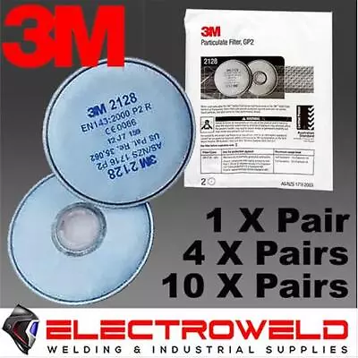 3M 2128 P2 Filter Respirator Welding Paint Dust Chemicals Smoke Fumes Acid Gas • $28.95