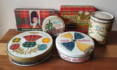 Vintage Collectable Shortbread Tins Dundee Advertising Scottish Mac's Biscuits • $72