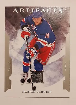 2011-12 Artifacts #10 Base Card Marian Gaborik New York Rangers • $1.39