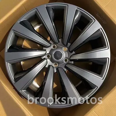 22  New 10 Spoke Satin Gray Wheels Rims Fits Range Rover Vogue Svr 5x120 • $1499