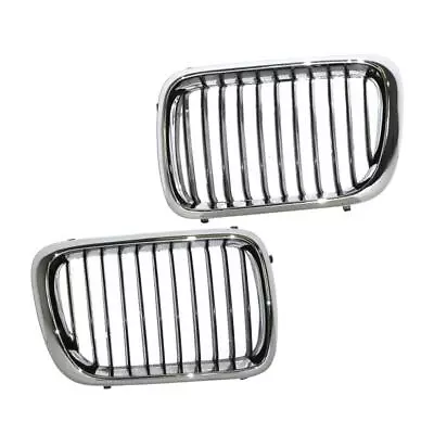 Left+Right Side Chrome Grille For E36 97-98 3 Series 318i 323i 328i M3 4DR 99 2D • $65.90