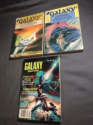 Galaxy Magazine Science Fiction Magazine Lot (3) • £9.64