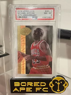 2008 Upper Deck Michael Jordan 20th Anniversary #UD-1 PSA 8 • $150