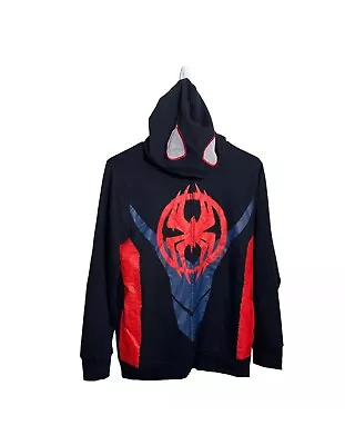 NWT Spiderman Mad Engine Boy's Large Marvel Full Zip Hoodie Mask Sweatshirt • $12.99