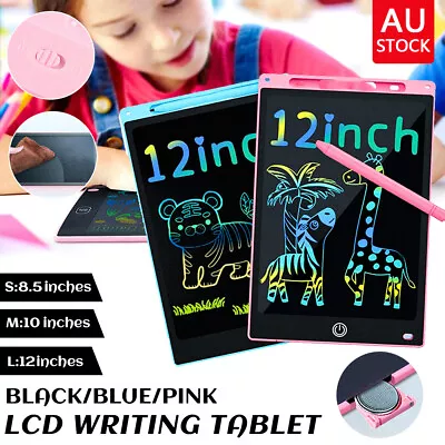 Digital 10  LCD Writing Drawing Magic Tablet Doodle Board Colorful Toddler Kids • $11.50