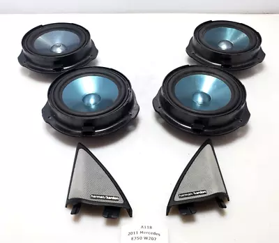 ✅ 08-12 OEM Mercedes W207 E350 Front Rear Door Speaker Tweeter SET Harman Kardon • $334.75