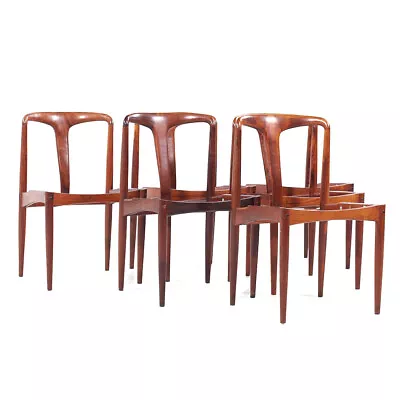 Johannes Andersen Mid Century Rosewood Julian Dining Chairs - Set Of 6 • $5347