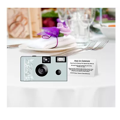 5 Pack Elegance Of Romance Single Use Disposable Cameras Beach Wedding (F50411) • $83.45