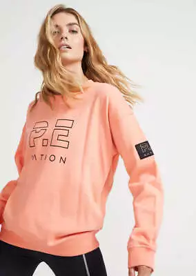 Minor Defect! Pe Nation Women's Heads Up Sweatshirt L/Sleeve Cew Sweater Jumper • $39.99