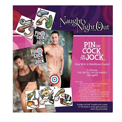 Pin Junk On Hunk Pin The Cock On The Jock Game Bachelorette Party Hens Night • $15.98
