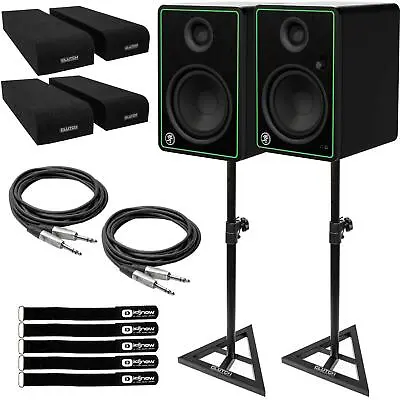 Mackie CR8-XBT 8  Active Powered Studio Monitor Speakers W Bluetooth & Stands • $347.40