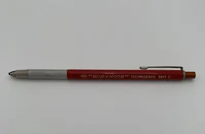 Vintage KOH-I-NOOR  Technigraph 5611 C Lead Holder Mechanical Pencil Red Italy • $15