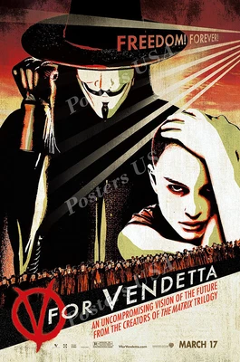 $13.48 • Buy V For Vendetta Movie Premium POSTER MADE IN USA - FIL185