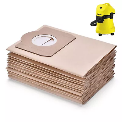 6 X Double Wall Paper Filter Bag For Karcher 6.959-535.0 WD3.300M Plus WD3.330M • $18.48