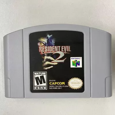 Resident Evil 2 Video Game Box Console Card For Nintendo N64 Tested Perfect • $17.99