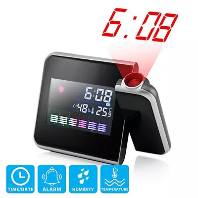 £8.99 • Buy Smart Alarm Clock Digital Led Projector Temperature Time Projection Lcd Display