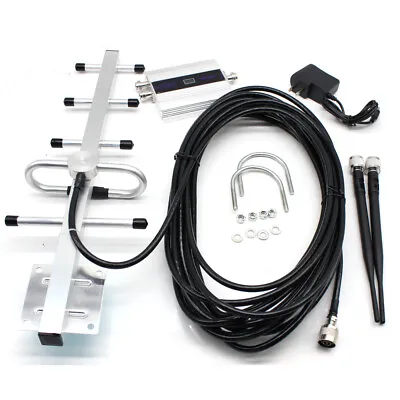 Signal Booster Amplifier +Yagi Antenna Kit 3G 4G GSM 900MHz Repeater Cell Phone • $36.10