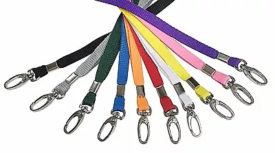 Lanyard Neck Strap With Strong Metal Clip Lobster ID Card Pass Holder Lot • £2.65