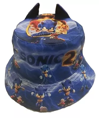 Sonic The Hedgehog Blue Adult Size Bucket Hat • $9.99