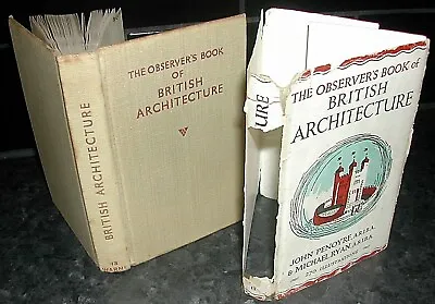 Observer’s Book Of BRITISH ARCHITECTURE John Penoyre And Michael Ryan Illus 1952 • £14