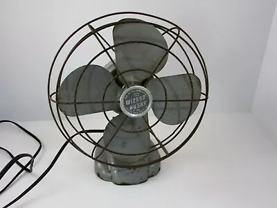 Art Deco 8  Wizard Husky Table  Fan Western Auto Vintage Little 50s • $35.95