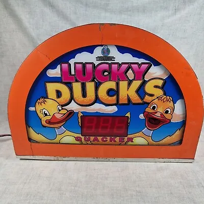 Retro Lucky Ducks Light Fairground Arcade Sign Pop Art Cave Games Room Lamp Pub • £48
