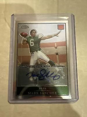 2009 Topps Chrome Mark Sanchez Auto Rc Tc220 Card • $150