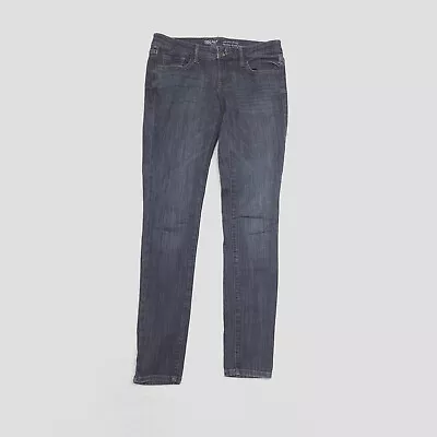 Mossimo Women's Size 6 Blue Skinny Leg Low Rise Dark Wash Stretch Denim Jeans • $13.99