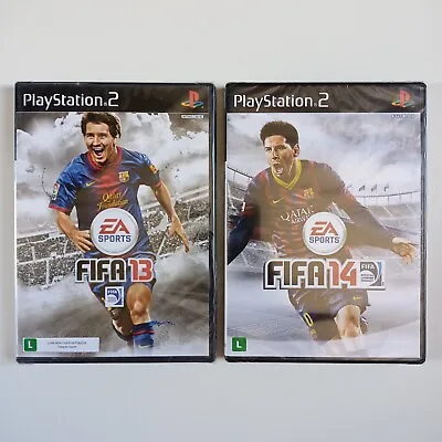 Fifa Soccer 13 + Fifa Soccer 14 PS2 Playstation 2 Lionel Messi. Factory Sealed! • $199.90