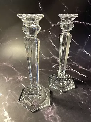 Mikasa Cambridge Crystal Candle Stick Holder Matching Set 8 Inch Gift For Her • $24.99