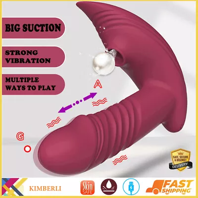 Thrusting Wearable Vibrator Clit Sucking Dildo G-Spot Massager Sex Toy For Women • $13.95