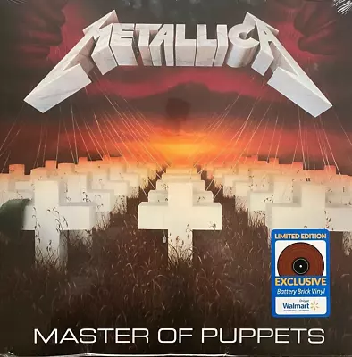 Metallica Master Of Puppets Blackened Records Battery Brick Red Vinyl LP Sealed • $21.95