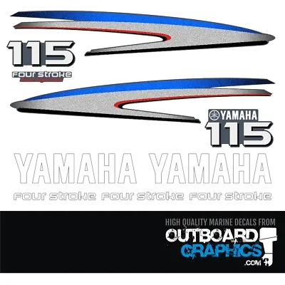 Yamaha 115hp Four Stroke Outboard Engine Decals/sticker Kit • $54.42