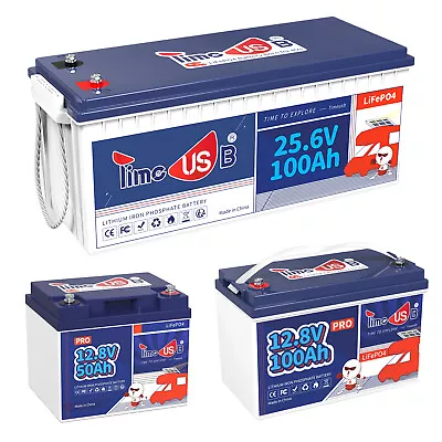 12V/24V 100Ah 200Ah Lithium Battery Deep Cycle LiFePO4 For Solar RV Off-grid LOT • $329.99