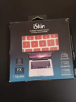  ISkin Protouch FX  Keyboard Skin Protector Cover RED For MacBook Pro/Air • $8.99