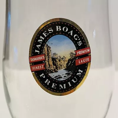 James Boag's Premium Lager Chalice 285ml Beer Pub Tasmania's Finest Breweriana  • $9.95