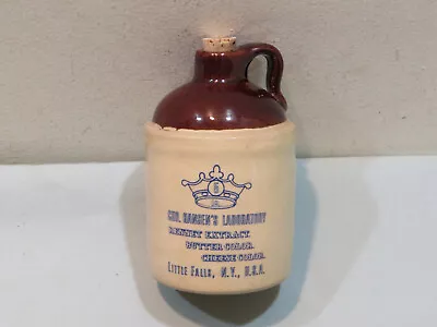 Vintage Miniature Advertising Stoneware Jug Chr. Hansen's Laboratory • $26.99