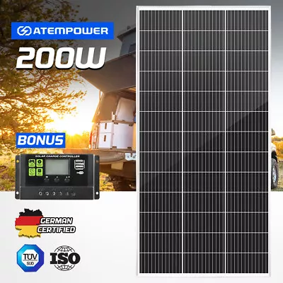 12V 200W Solar Panel Kit Mono Fixed Caravan Camping Power Battery Charging • $199.95