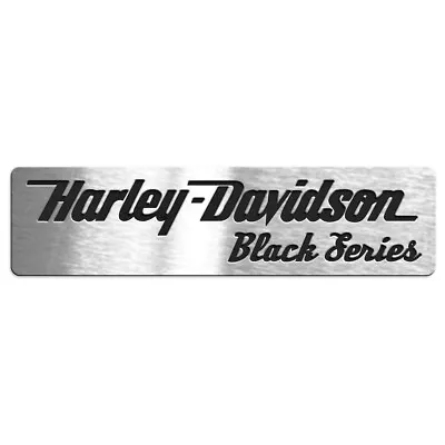 Badge Emblem Harley Davidson Black Series Stainless Steel • $45