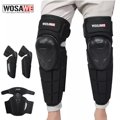 WOSAWE Motorbike Knee Protector Motorcycle Shin Guards Adult Motocross Knee Pads • $40.46